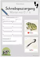 Vorschau - Arbeitsblätter - Schreibspaziergang Wörter mit Ö / ö - Deckblatt
