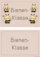 Vorschau - Poster - Klassenschild für deine Bienen-Klasse - Seite 3
