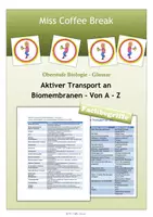 Vorschau - Merkblätter - Aktiver Transport an Biomembranen - Von A - Z - Deckblatt