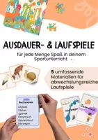 Vorschau - Spiele - 5 Sport - Ausdauerspiele mit fertigen Materialien (Klasse 1-4) - Deckblatt