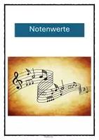 Vorschau - Arbeitsblätter - Die Notenwerte - Deckblatt