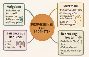 Vorschau - Arbeitsblätter - AB mit Fragen zum Thema "Prophetinnen und Propheten" + Lösungsblatt + Mindmap + Infografiken - Seite 2