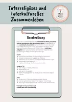 Vorschau - Arbeitsblätter - Interkulturelles und interreligiöses Zusammenleben - Unterrichtseinheit - Seite 1