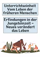 Vorschau - Arbeitsblätter - Materialpaket GESCHICHTE - Vom Leben der früheren Menschen - Seite 1