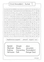 Vorschau - Arbeitsblätter - Christi Himmelfahrt Suchsel / FREEBIE - Seite 1