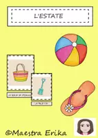 anteprima - Flashcard - "L'estate": flashcards - Pagina di copertina