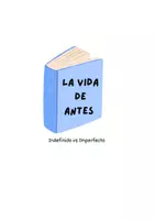 Vorschau - Arbeitsblätter - la vida de antes (indefinido vs imperfecto) - Deckblatt