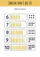 Vorschau - Arbeitsblätter - Mathematik Komplettpaket für die 1. Klasse – Zahlenraum 10 - Seite 2