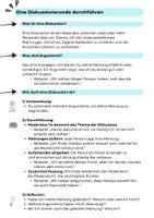 Vorschau - Arbeitsblätter - 5./6. Klasse Ethik - Anleitung für eine Diskussionsrunde. - Deckblatt