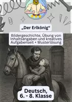 Vorschau - Arbeitsblätter - Bildergeschichte zur Ballade „Der Erlkönig“ - Deckblatt