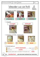 Vorschau - Arbeitsblätter - Richtig Schneiden / Würfel - Ernährung und Soziales - ES - Deckblatt