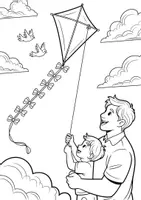 Vorschau - Mal- und Bastelvorlagen - Vatertag Ausmalbilder – 20 kreative Motive - Seite 2