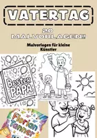 Vorschau - Mal- und Bastelvorlagen - Vatertag Ausmalbilder – 20 kreative Motive - Deckblatt