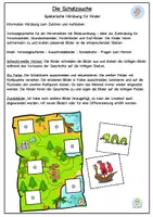 Vorschau - Arbeitsblätter - Hörübung die Schatzsuche, Hörverstehen, Grundschule, DaZ, Förderschule. - Seite 1