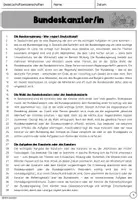 Vorschau - Arbeitsblätter - Bundesregierung: Der Bundeskanzler / Die Bundeskanzlerin - Seite 2