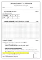Vorschau - Test - Probe M Proportionale Zuordnungen - Seite 3