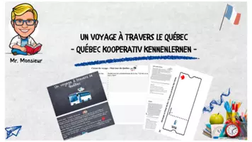 Vorschau - Stundenentwürfe - Un voyage à travers le Québec - Québec kooperativ erkunden - Deckblatt