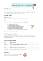 Vorschau - Arbeitsblätter - South Africa Project - Deckblatt