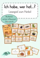 Vorschau - Spiele - Ich habe, wer hat...? Lesespiel Herbst - Deckblatt