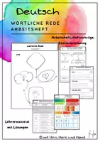 Vorschau - Unterrichtsreihen - wörtliche Rede - Arbeitsheft für Kinder - Seite 1