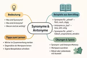 Vorschau - Arbeitsblätter - Arbeitsblatt "Homonyme, Synonyme & Antonyme" + interaktive Lösung & MP3 + Mindmap + Infografik - Seite 3