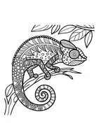 Vorschau - Mal- und Bastelvorlagen - Mandalas Thema Chamäleons - Grundschule - Bastelvorlagen - Seite 3