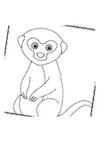 Vorschau - Mal- und Bastelvorlagen - Prickelbilder / Fensterbilder Thema Erdmännchen - Grundschule - Bastelvorlagen - Seite 3