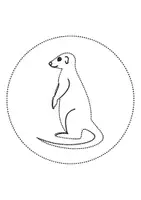Vorschau - Mal- und Bastelvorlagen - runde Prickelbilder / Fensterbilder Thema Erdmännchen - Grundschule - Bastelvorlagen - Seite 3