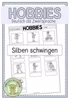Vorschau - Arbeitsblätter - HOBBIES Silben schwingen - Deckblatt