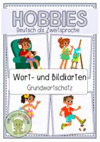 Vorschau - Fördermaterial/Inklusion - HOBBIES (Grundwortschatz) Wort- und Bildkarten - Deckblatt