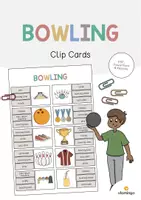 Vorschau - Stationenlernen - Bowling: Clip Cards / Klammerkarten (Englisch) - Deckblatt
