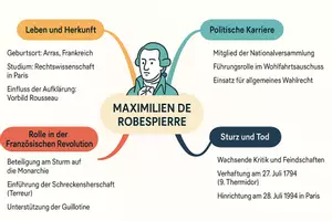 Vorschau - Arbeitsblätter - Arbeitsblätter zum Thema "Maximilien de Robespierre" + Lösung & MP3 + Mindmap + Infografik - Seite 2