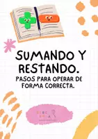 Vista previa - Hojas de trabajo - SUMANDO Y RESTANDO - Portada