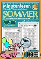 Vorschau - Arbeitsblätter - Lesetraining Klasse 3/4: Minutenlesen „Sommer“ - Deckblatt