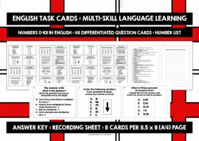 Vorschau - Stationenlernen - ENGLISCH: Zahlen 0-100 | 48 Differenzierte Aufgabenkarten | Lösungen | A1-A2 - Seite 2