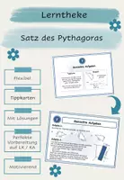 Vorschau - Arbeitsblätter - Lerntheke: Satz des Pythagoras - Deckblatt