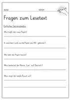 Vorschau - Arbeitsblätter - Papst Leo XIV. – Der neue Papst und wie er gewählt wurde - Seite 3