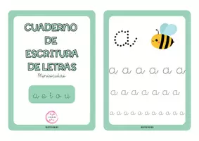 Vista previa - Hojas de trabajo - CUADERNO DE ESCRITURA LETRAS MINÚSCULAS - página 2