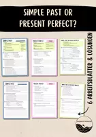 Vorschau - Arbeitsblätter - Simple Past or Present Perfect? - ALLE KLASSENSTUFEN - Deckblatt