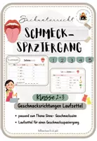 Vorschau - Stationenlernen - Sinne: Schmeckspaziergang Geschmackssinn Zunge - Deckblatt