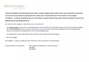 Vorschau - Arbeitsblätter - Satzglieder: Miniaufgaben - Abreißzettel + Merkposter - Seite 2