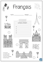 Vorschau - Arbeitsblätter - Deckblatt Paris mit Rätsel und Inhaltsverzeichnis - Seite 2