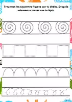 Vista previa - Hojas de trabajo - Trazos para practicar caligrafía - Portada