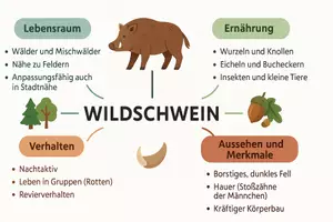 Vorschau - Arbeitsblätter - Arbeitsblatt "Wildschwein" + Onlineübung & MP3 + Mindmap + Infografik - Seite 2