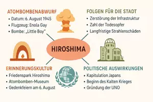 Vorschau - Arbeitsblätter - Arbeitsblätter zum Thema "Hiroshima" + Lösung & MP3 + Mindmap + Infografik - Seite 3