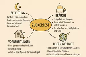 Vorschau - Arbeitsblätter - Arbeitsblatt "Zuckerfest" + Onlineübung & MP3 + Mindmap + Infografik - Seite 2
