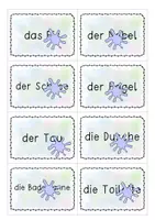 Vorschau - Aufgabenkarten - Kleckswörter Wasser - Seite 2