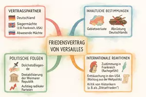 Vorschau - Arbeitsblätter - Arbeitsblätter zum Thema "Friedensvertrag von Versailles" + Lösung & MP3 + Mindmap + Infografik - Seite 2