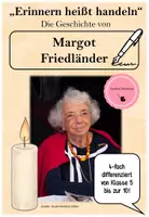Vorschau - Arbeitsblätter - Margot Friedländer – Ihr Leben, ihr Mut, ihr Vermächtnis 4*fach differenziert (Doppelstunde) - Deckblatt