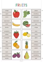 Vorschau - Stationenlernen - Fruits: Clip Cards / Klammerkarten (Englisch) - Seite 2